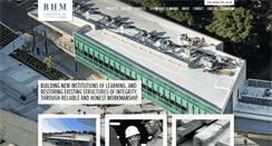 Desktop Screenshot of bhmconstruction.com